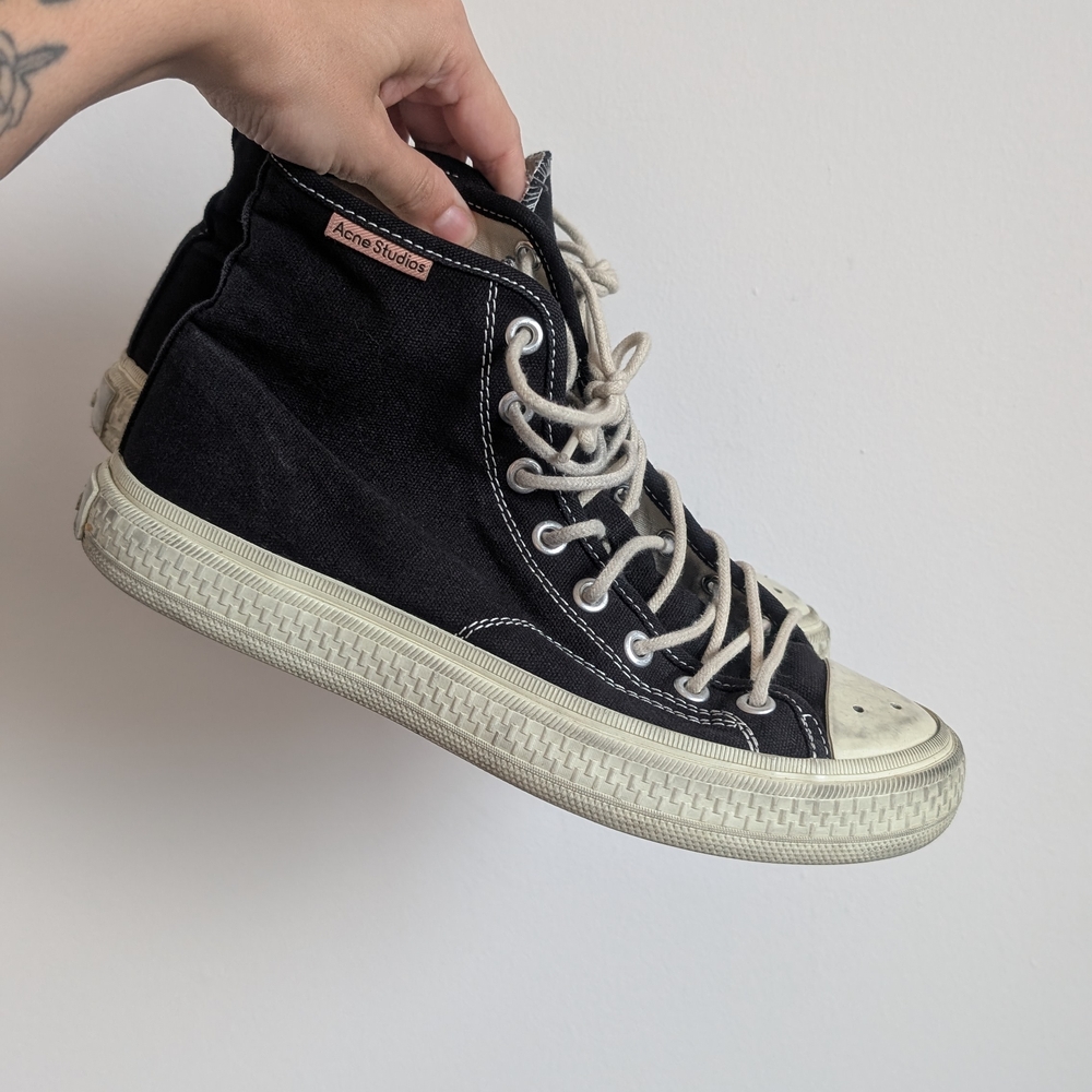 Acne Studios Black High-Top Sneakers